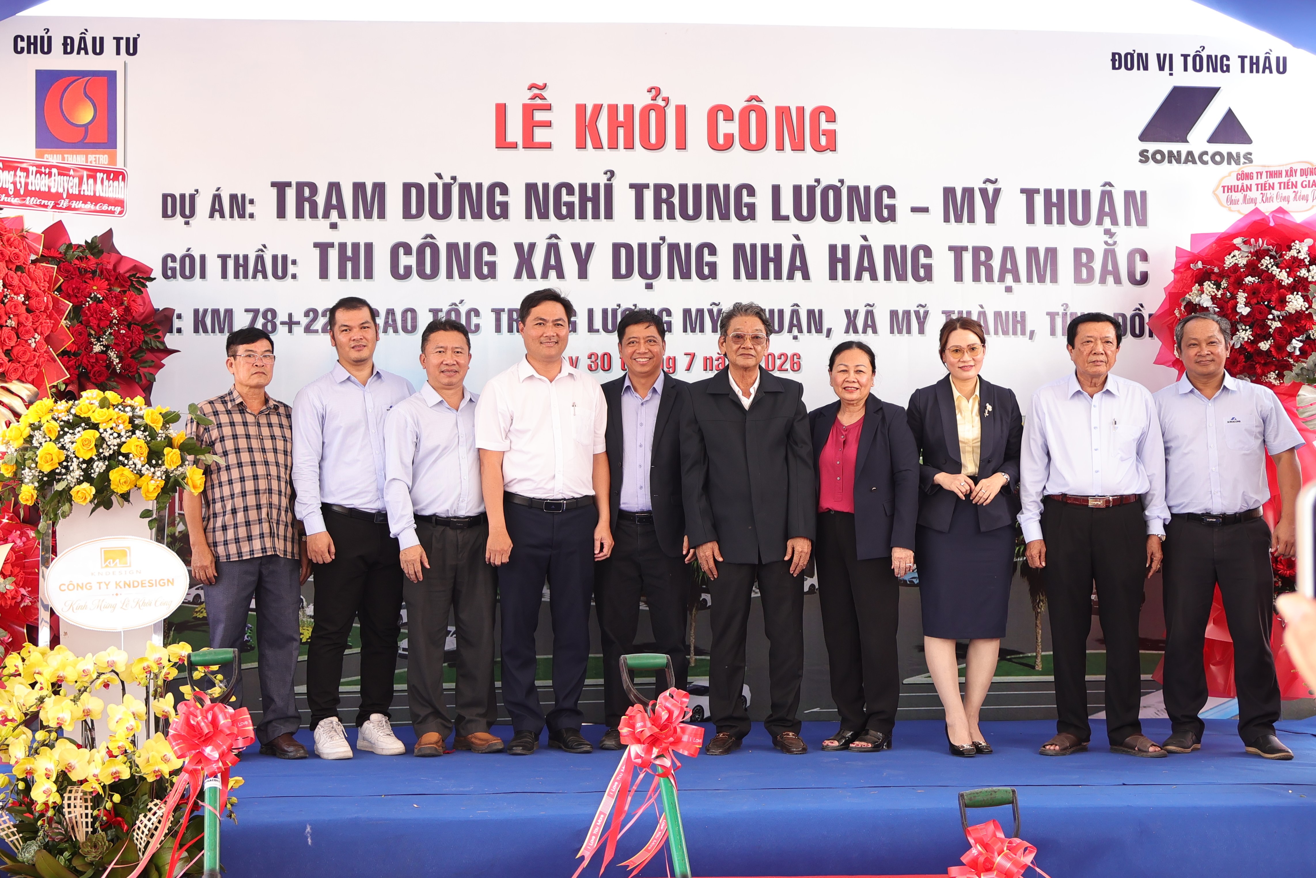 LỄ KHỞI CÔNG DỰ ÁN TRẠM DỪNG NGHỈ TRUNG LƯƠNG - MỸ THUẬN "GÓI THẦU NHÀ HÀNG TRẠM BẮC"