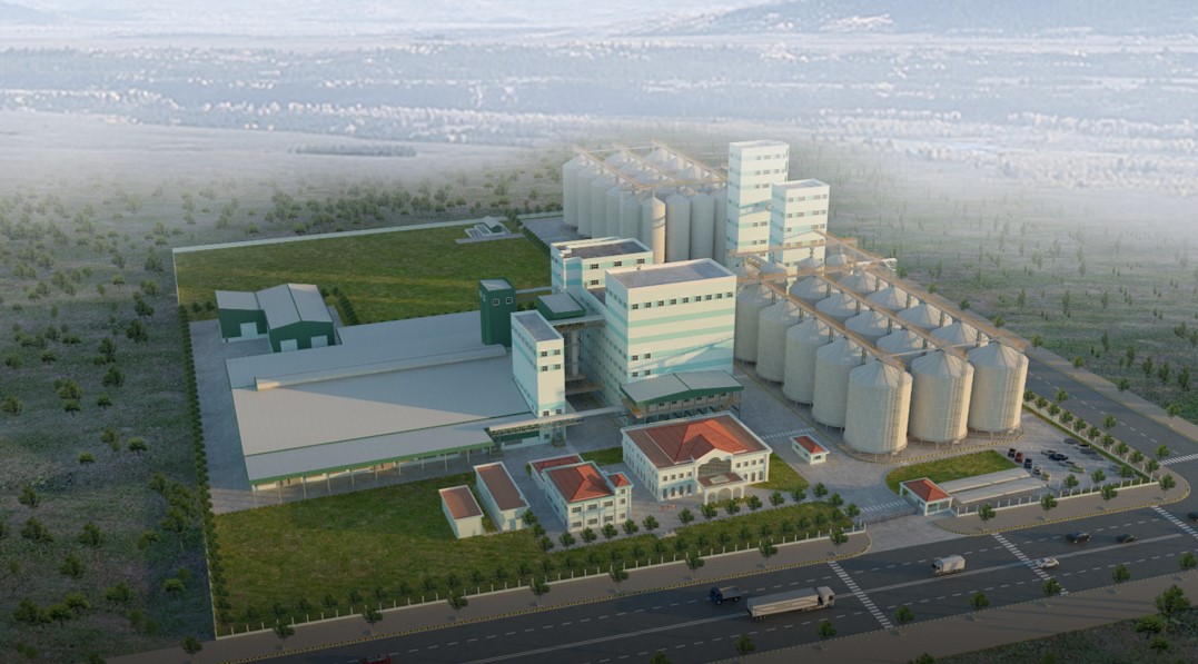 建筑混合房和小麦筒仓以及扩建入料房和小麦筒仓